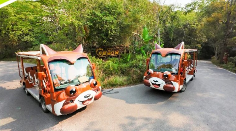 百乐博“小熊猫”观光车驶入普洱太阳河森林公园，共筑生态文旅新图腾